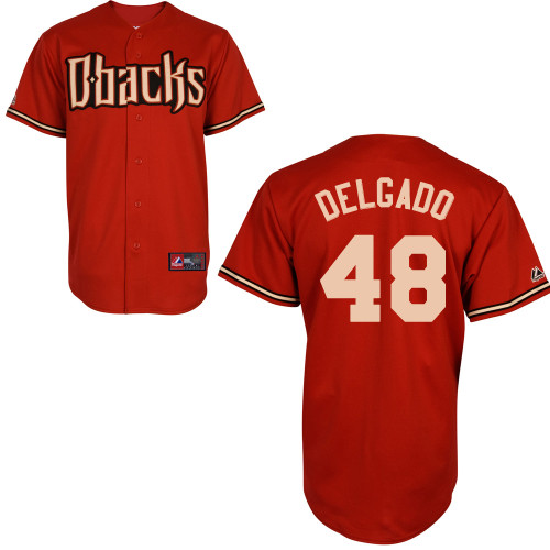Randall Delgado #48 mlb Jersey-Arizona Diamondbacks Women's Authentic Alternate Orange Baseball Jersey